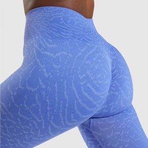 GYMSHARK - Adapt Animal Seamless Leggings - Court Blue